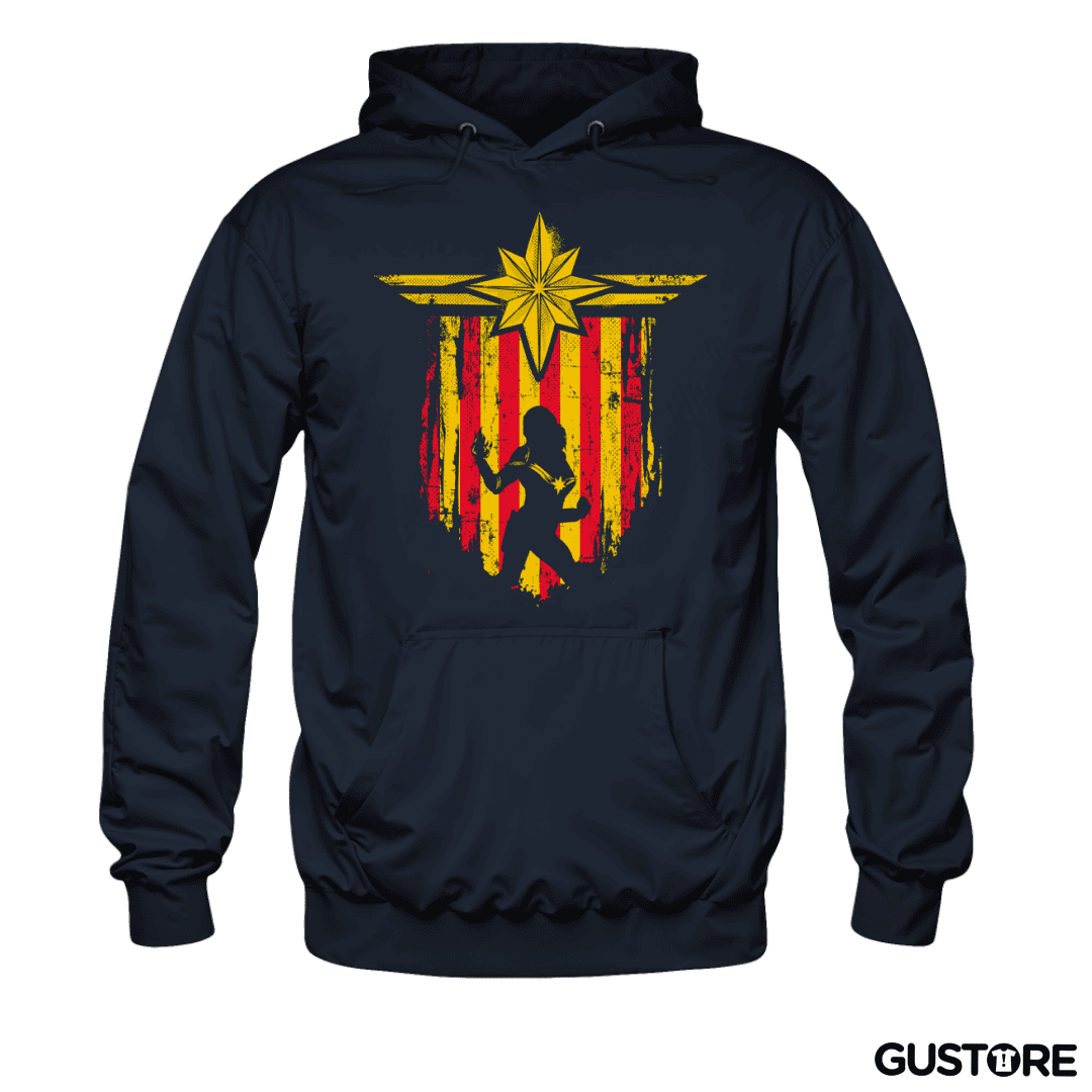 Polerón Canguro Capitana Marvel  escudo