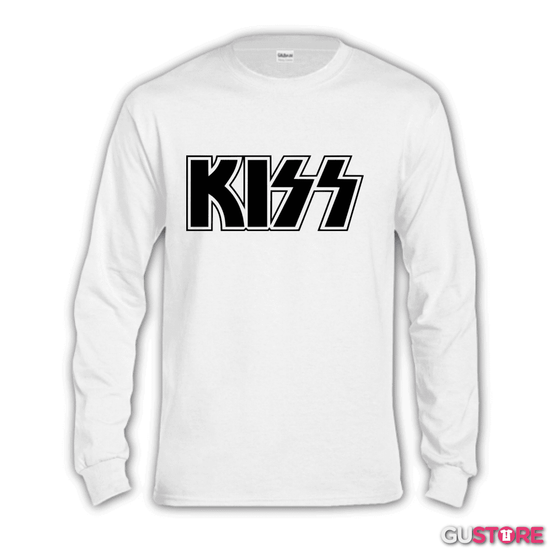 Polera manga larga Kiss logo