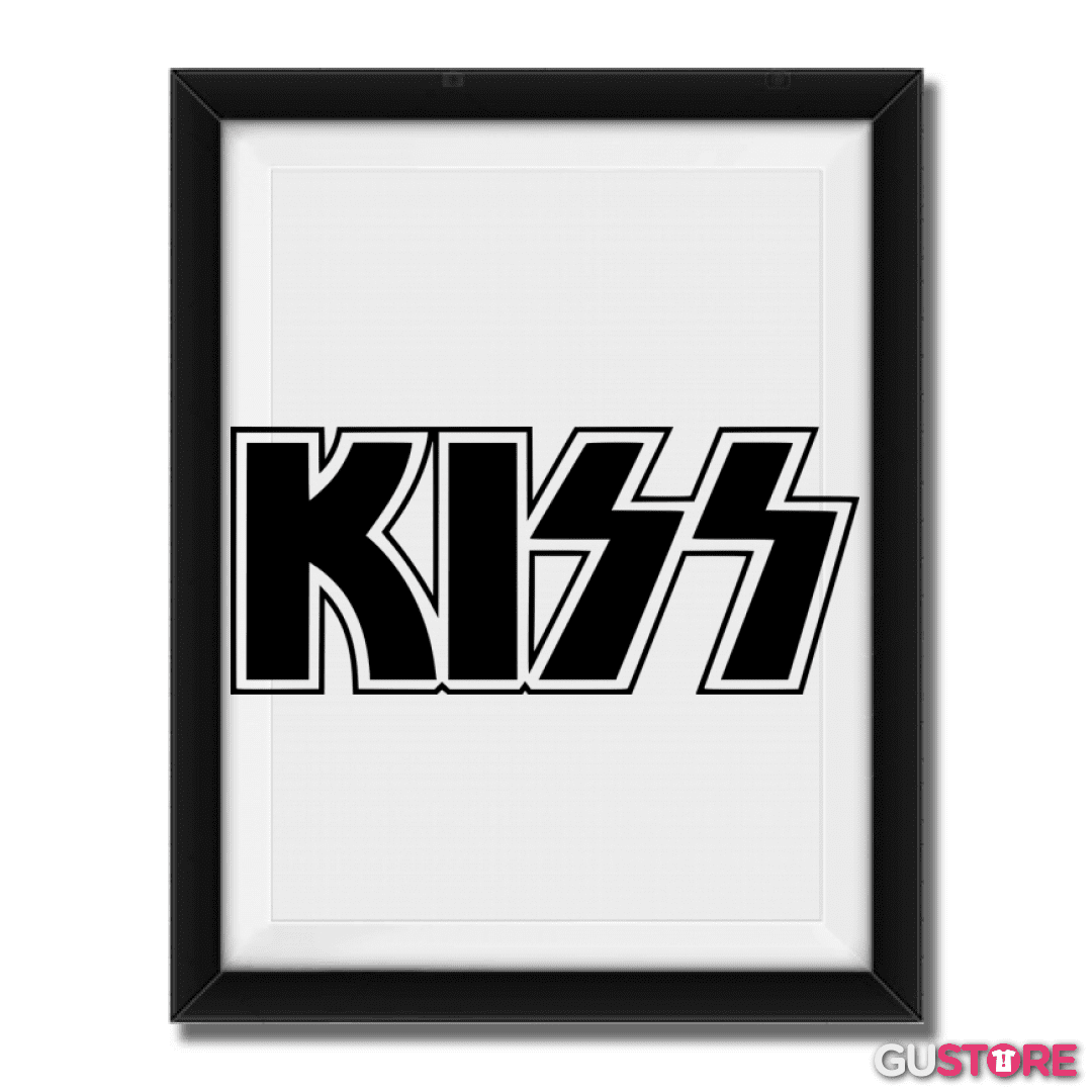 Cuadro decorativo Kiss logo
