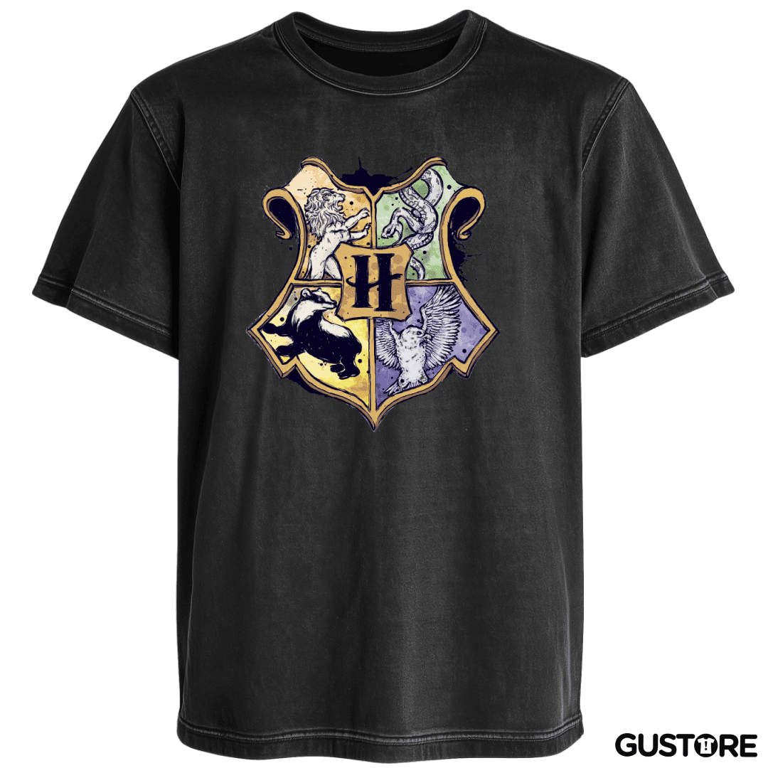 Polera desgastada Escudo Hogwarts