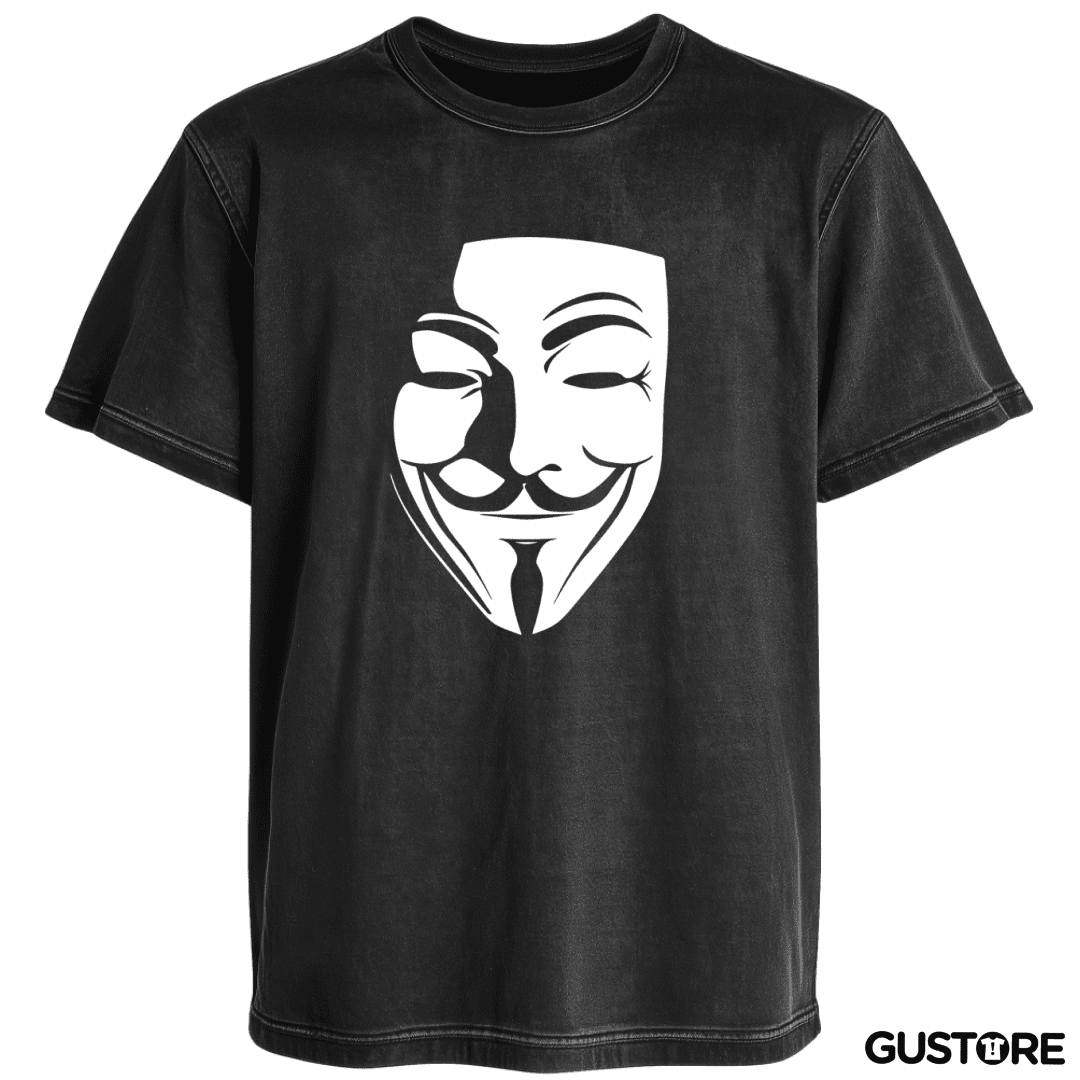 Polera desgastada V for Vendetta / Anonymous