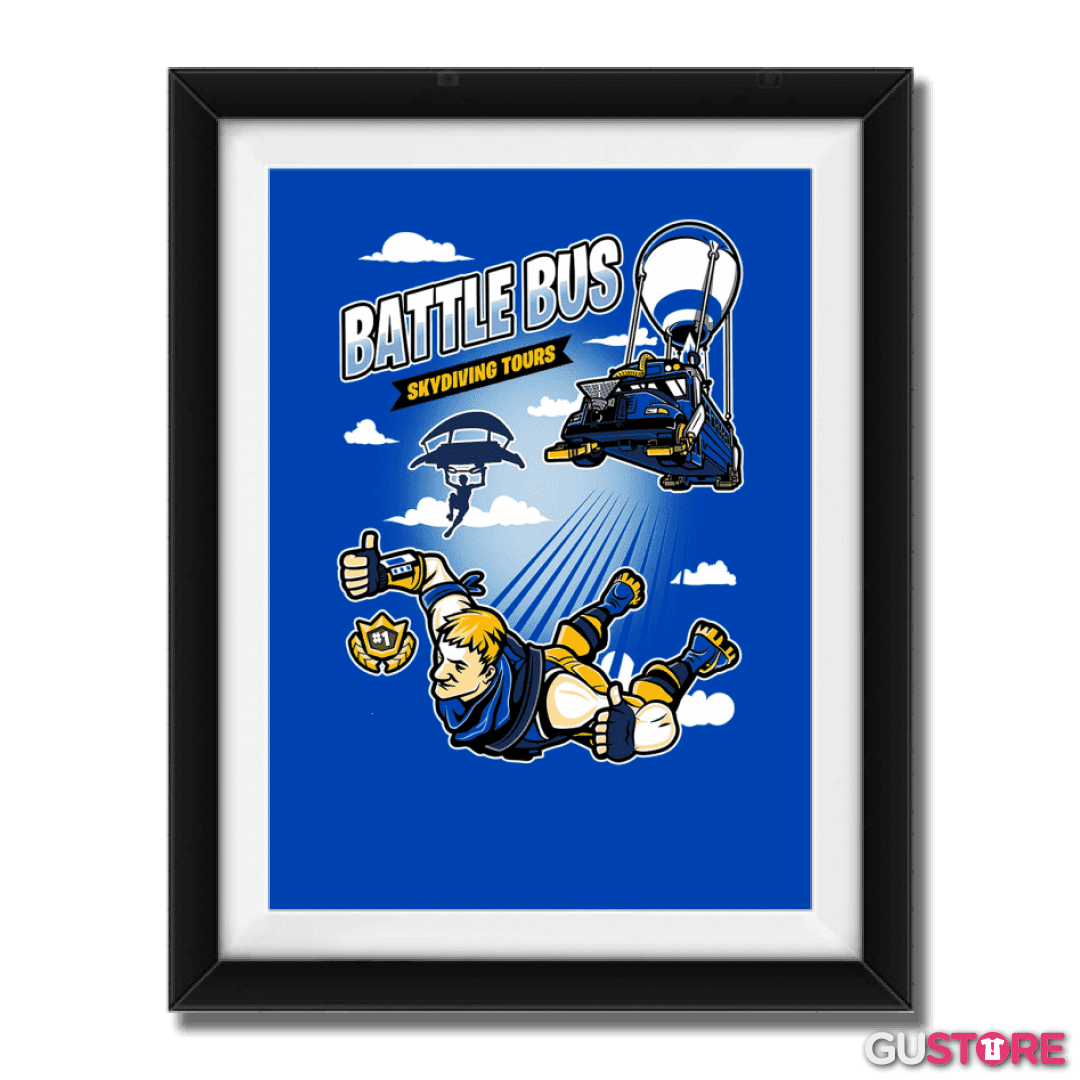 Cuadro decorativo Battle bus fornite
