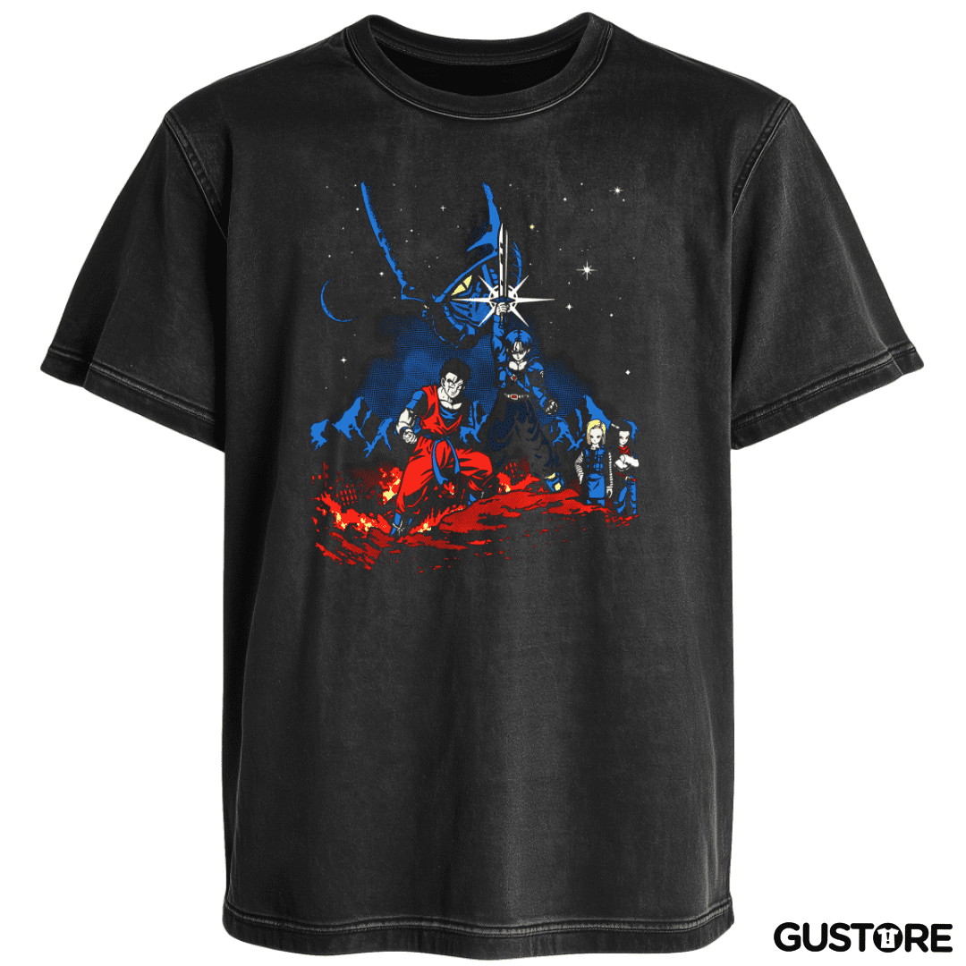 Polera desgastada dbz saga androides