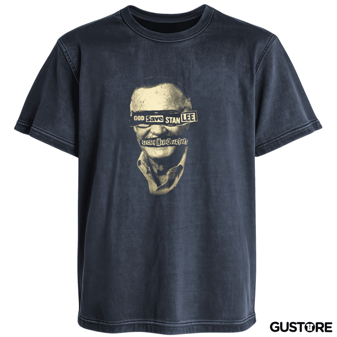 Polera desgastada God save stan lee