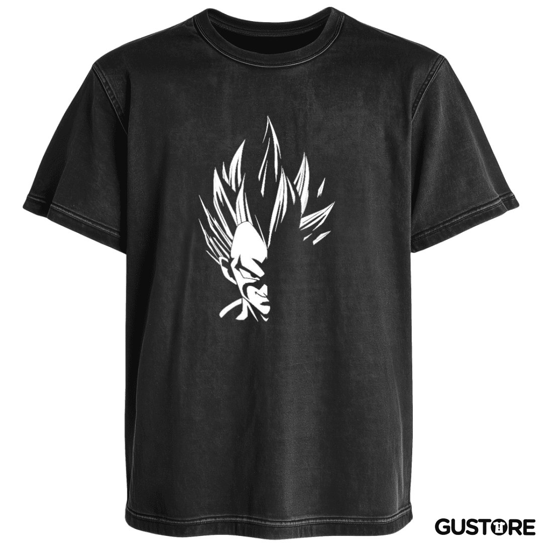 Polera desgastada Vegeta dark