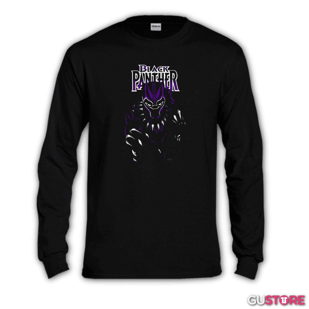 Polera manga larga Black panther full