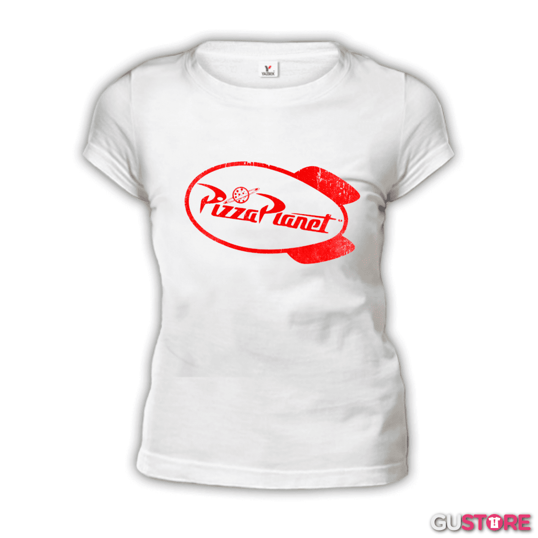 Polera de Mujer Pizza planeta