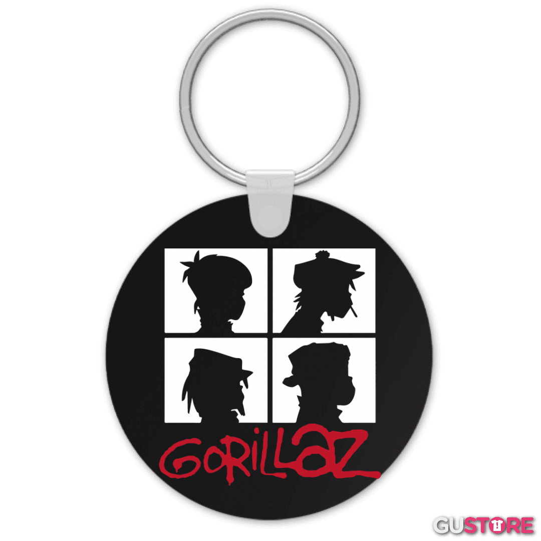 Llavero Gorillaz - Demon Days B&W