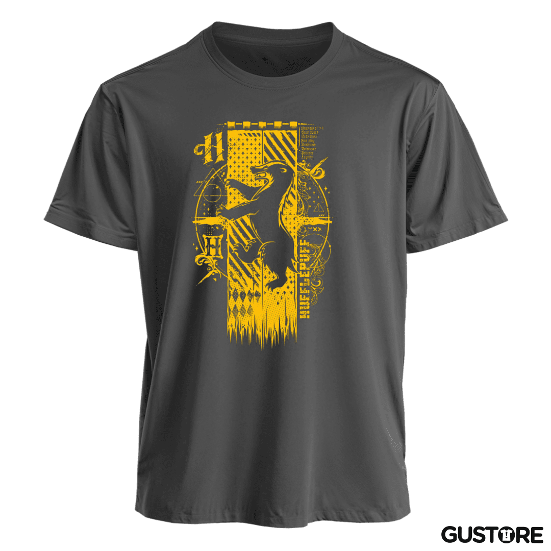 Polera escudo hufflepuff