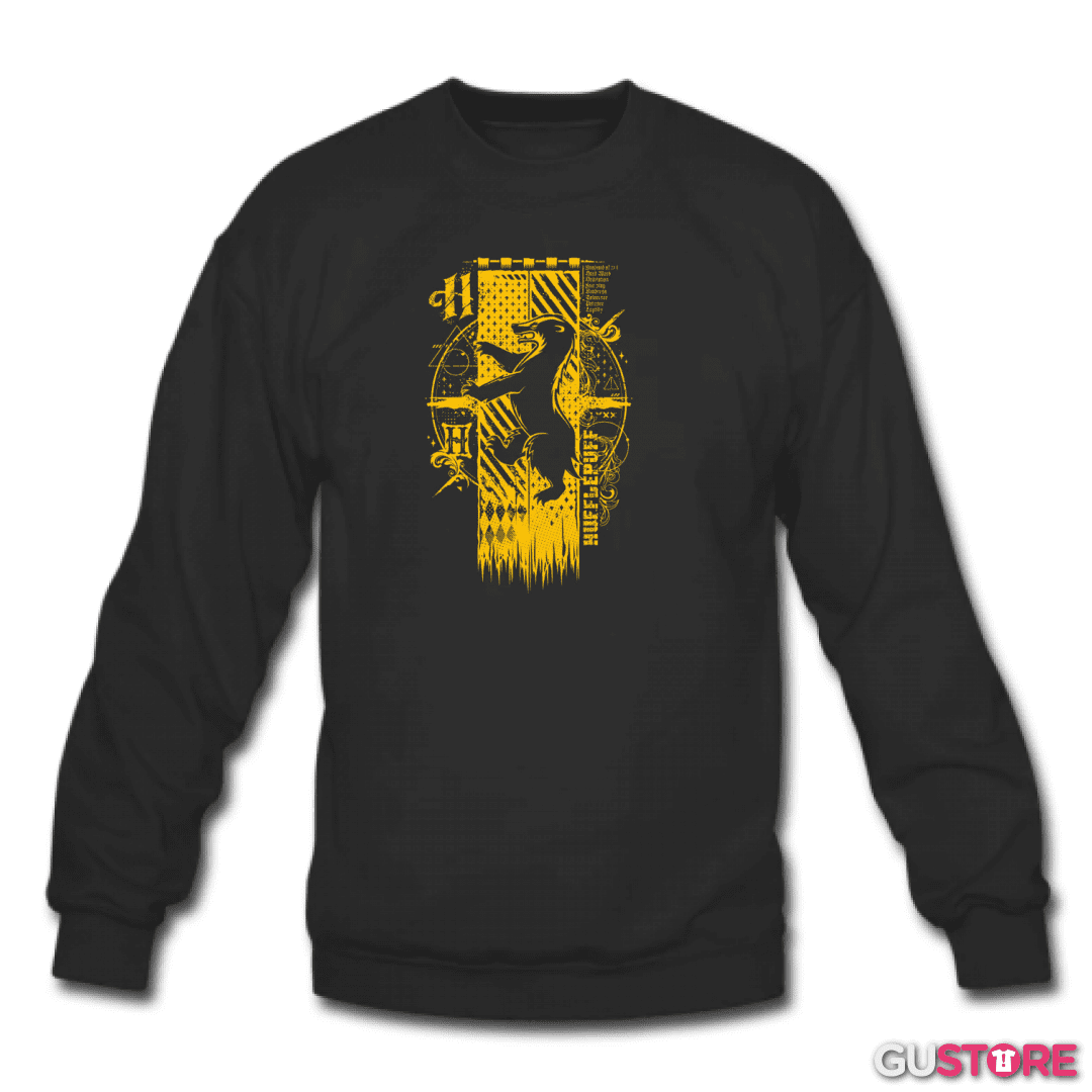 Poleron polo escudo hufflepuff
