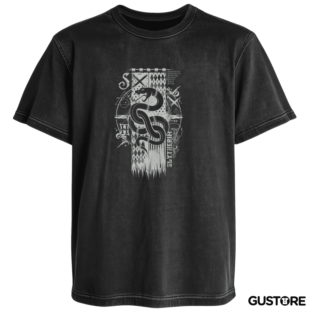 Polera desgastada Escudo slythering