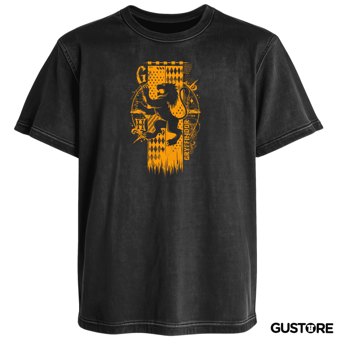 Polera desgastada Escudo griffiyndor 