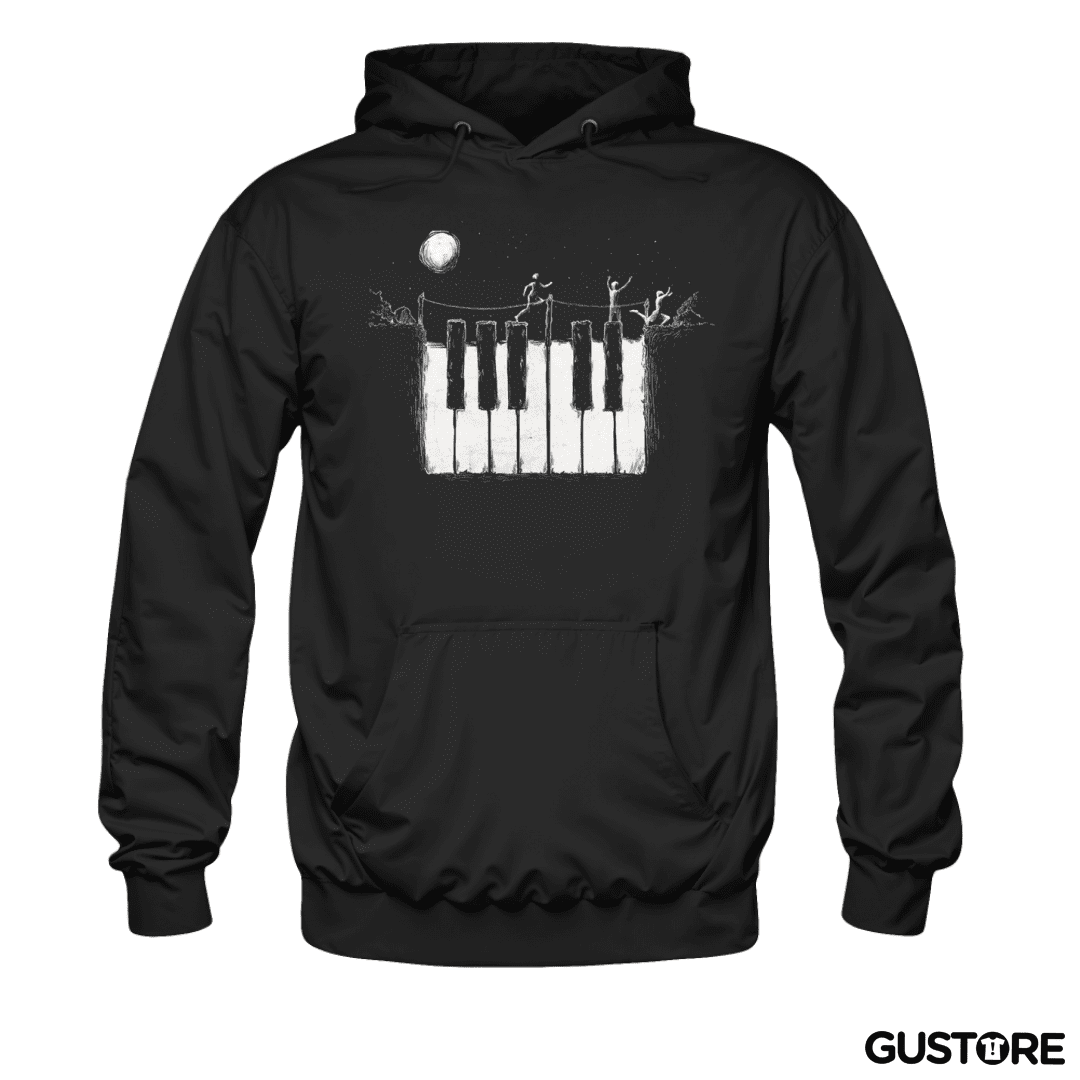 Polerón Canguro Piano noche 