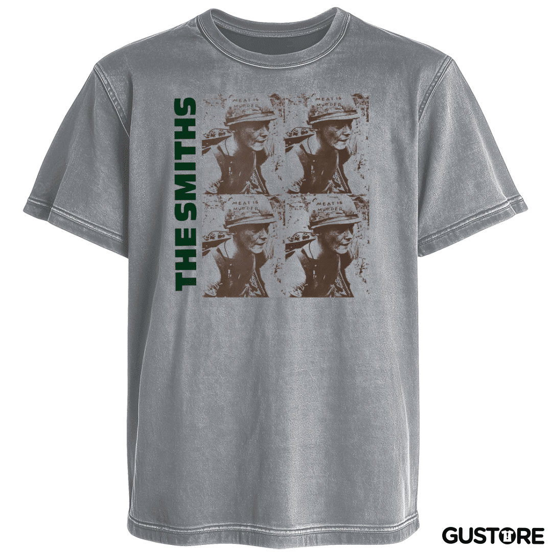 Polera desgastada The smiths meat is murder