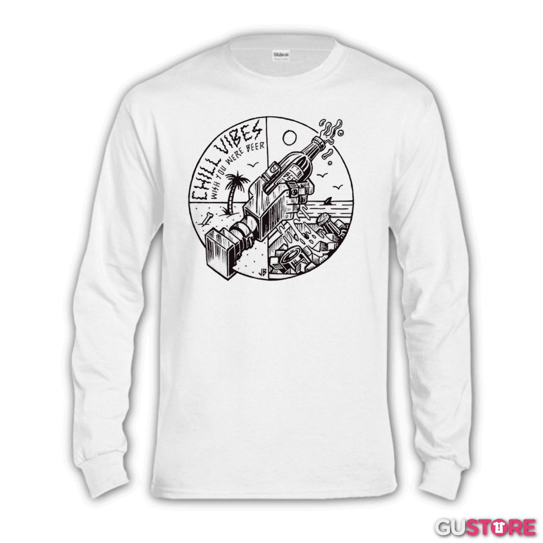 Polera manga larga wish you were beer