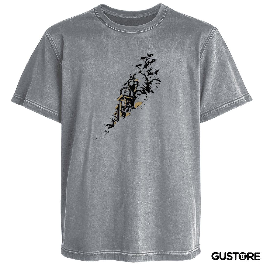 Polera desgastada Bici descenso