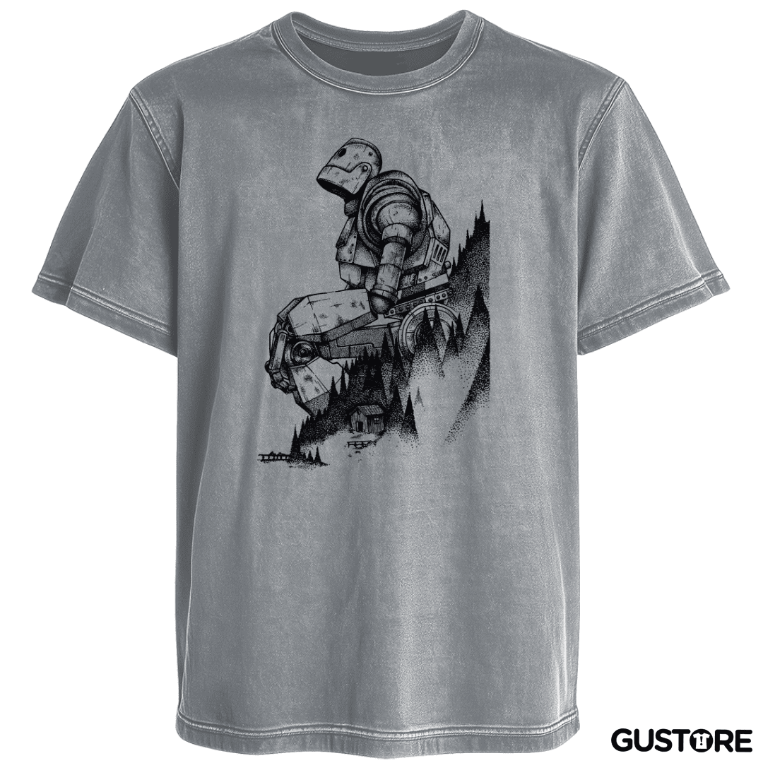 Polera desgastada el gigante de hierro