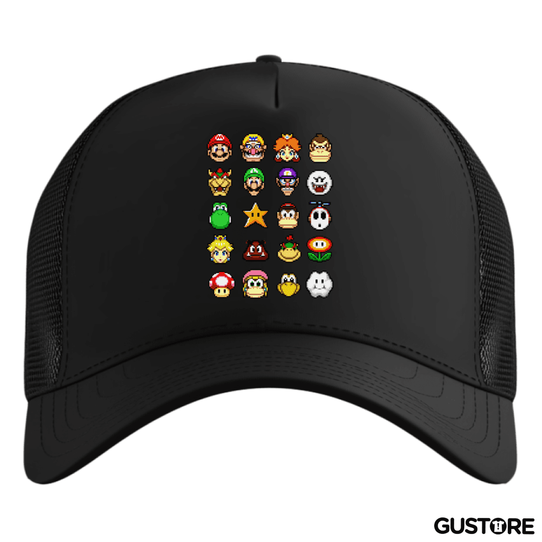 Gorro el tio del bigote en 8 bits