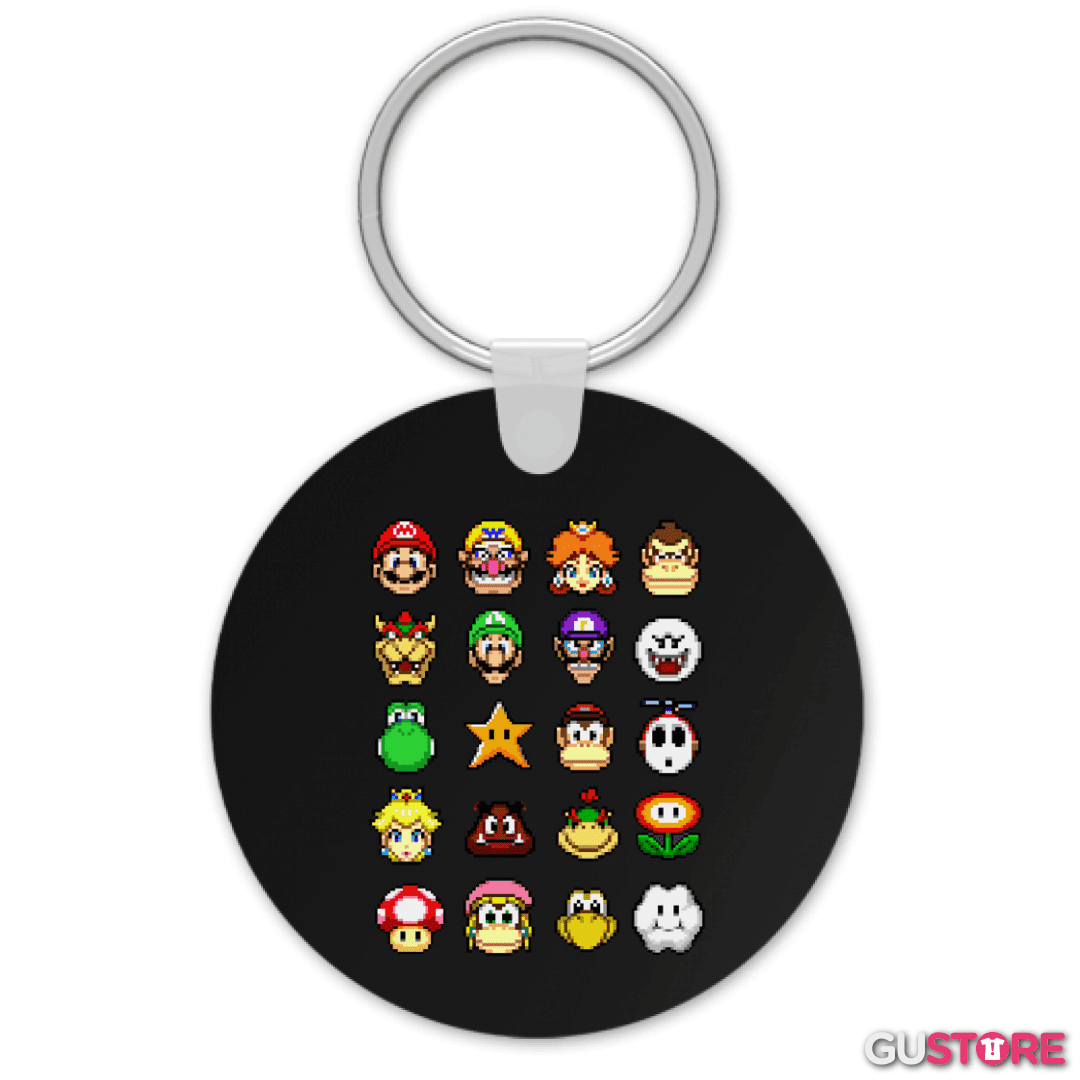 Llavero el tio del bigote en 8 bits