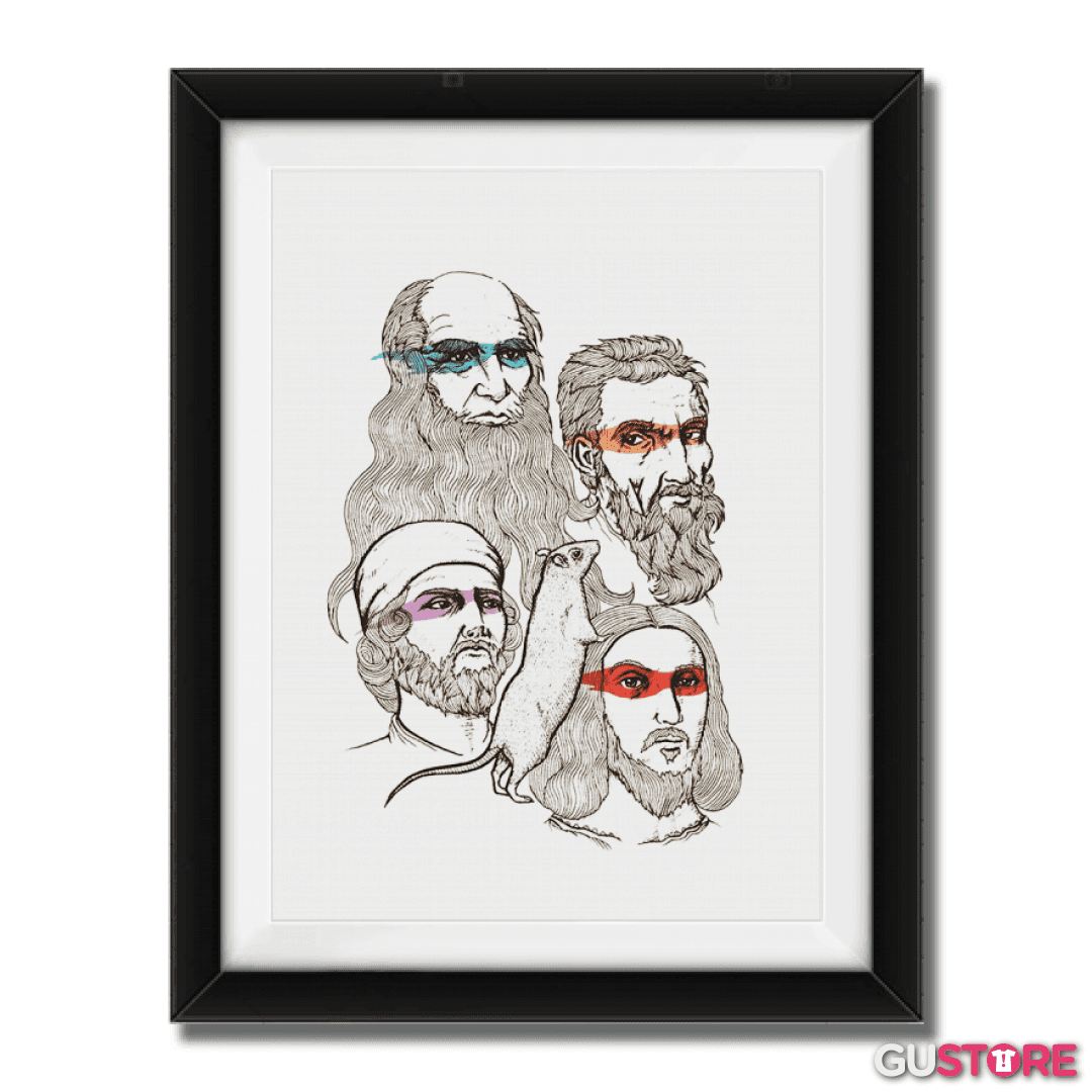 Cuadro decorativo Tortugas ninjas renacimiento
