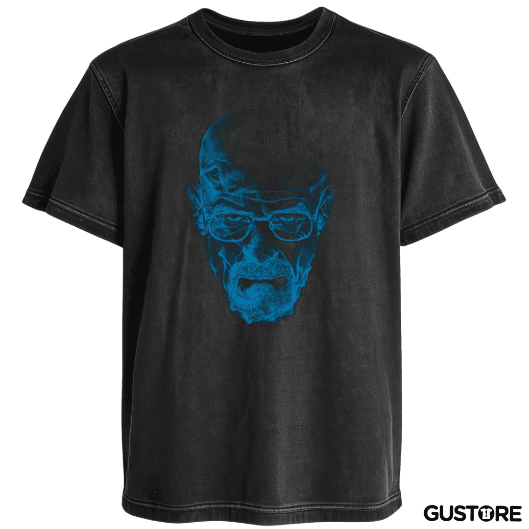 Polera desgastada Walter white blue meth