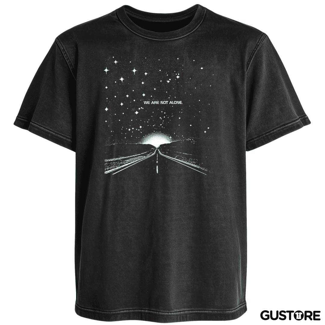 Polera desgastada We are not alone