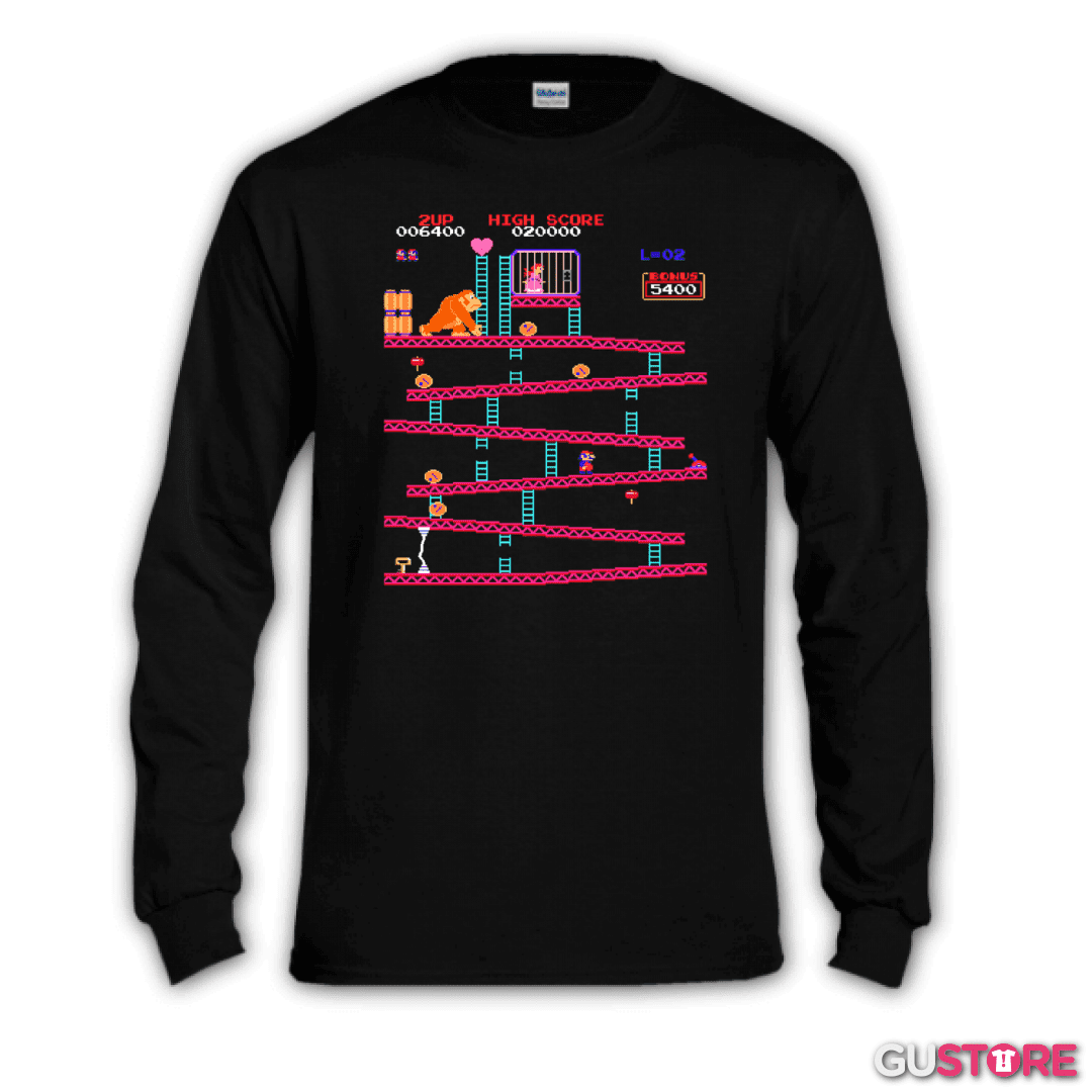 Polera manga larga Gorila Bigote