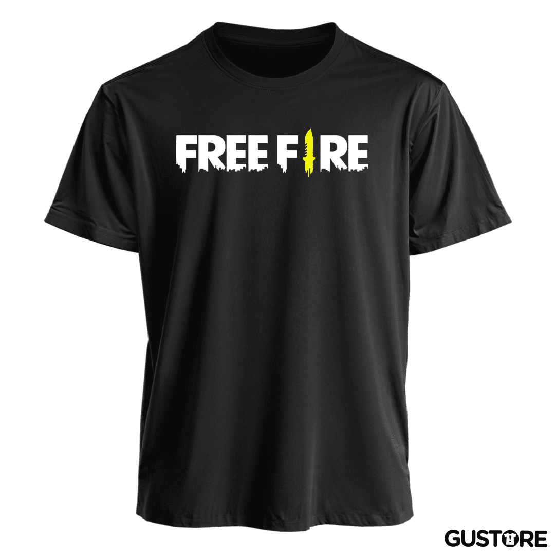 Polera free fire logo