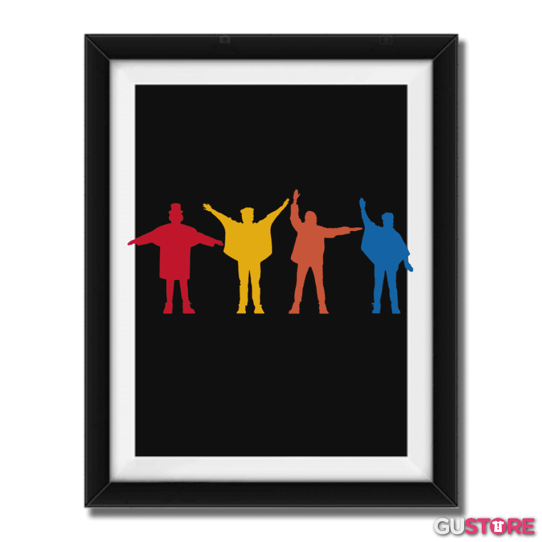 Cuadro decorativo The Beatles - Siluetas