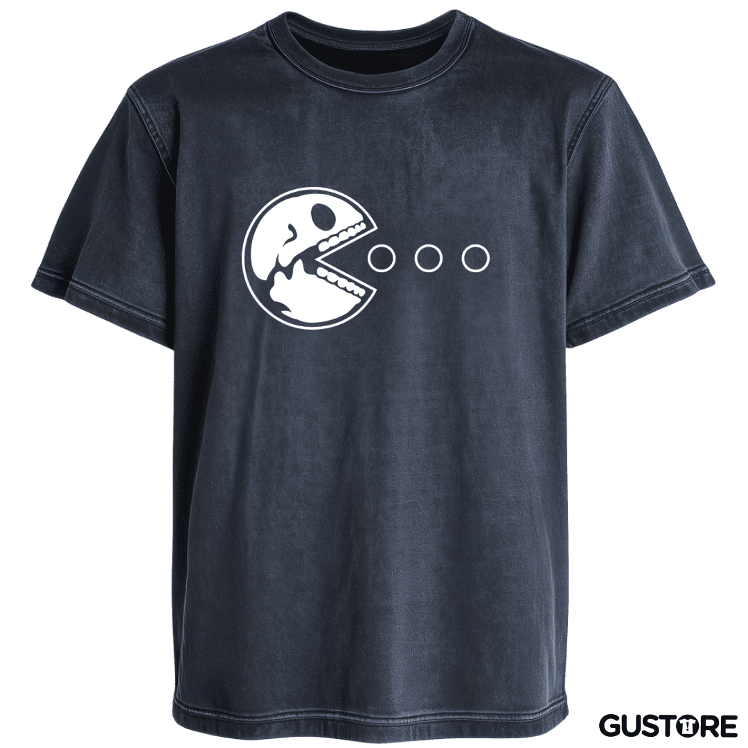 Polera desgastada Pacman - Skull V2