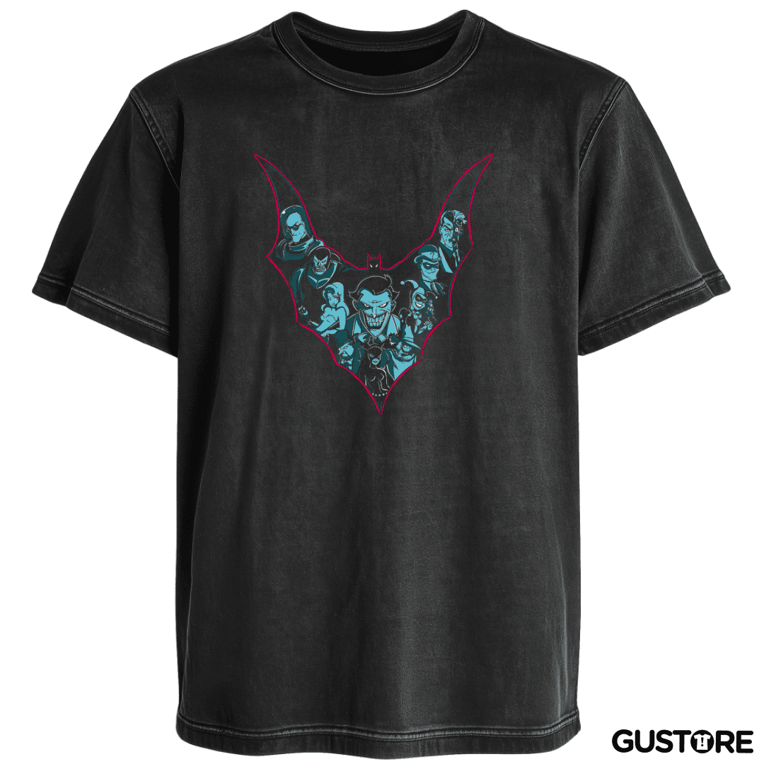 Polera desgastada Joker y villanos