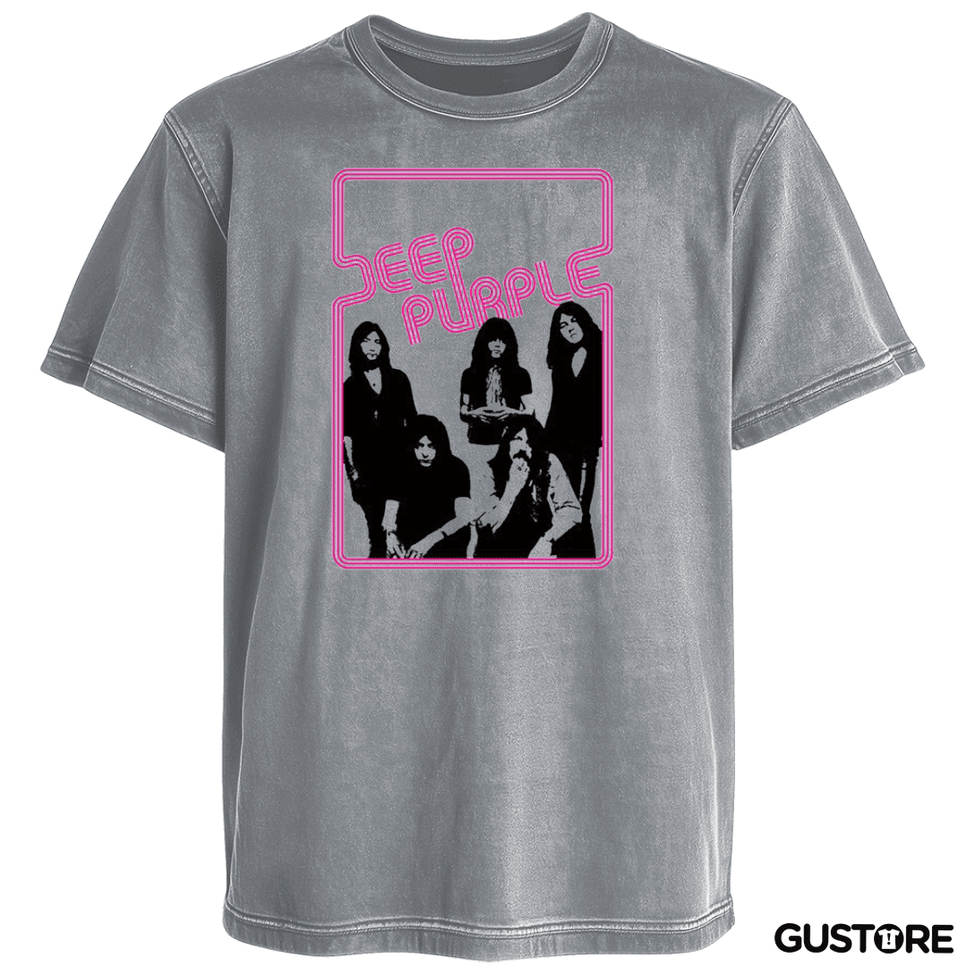 Polera desgastada Deep purple 2
