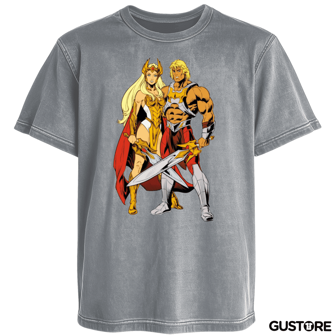 Polera desgastada She Ra y He Man