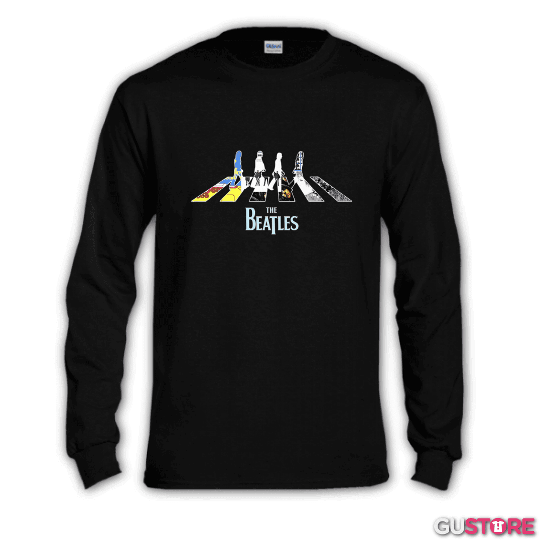 Polera manga larga The Beatles discos