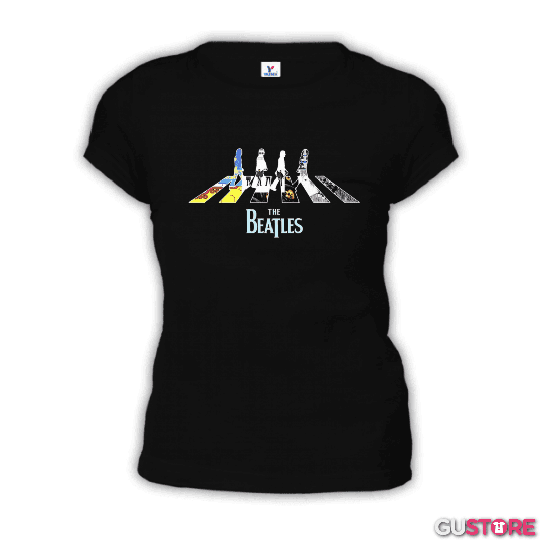 Polera de Mujer The Beatles discos
