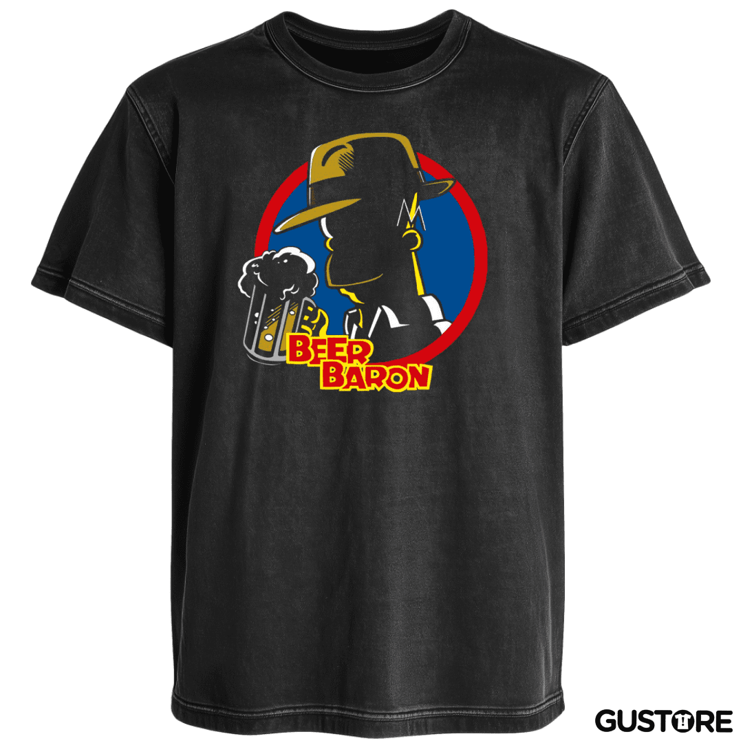 Polera desgastada Baron de la cerveza