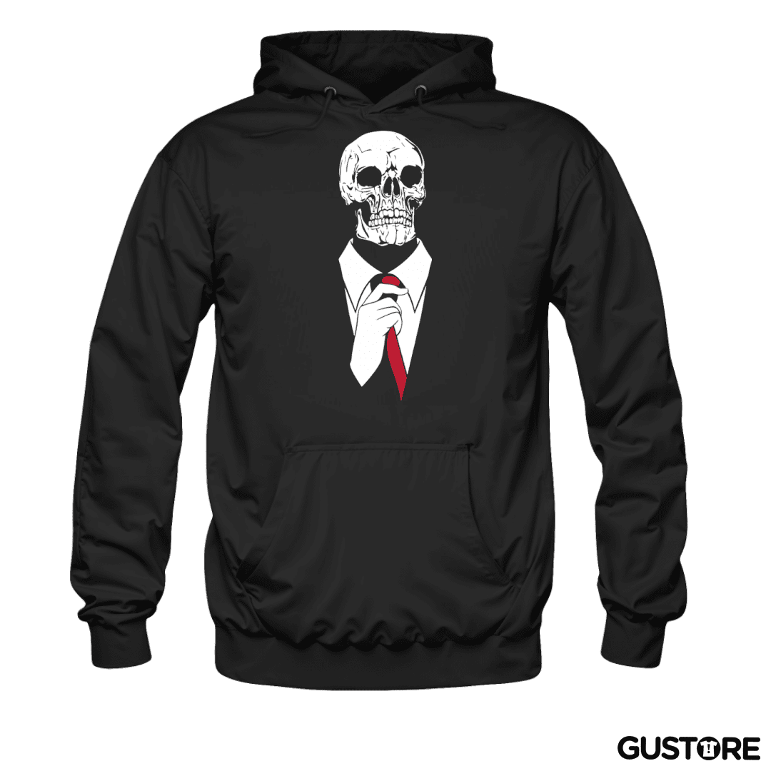 Polerón Canguro Calavera Corbata