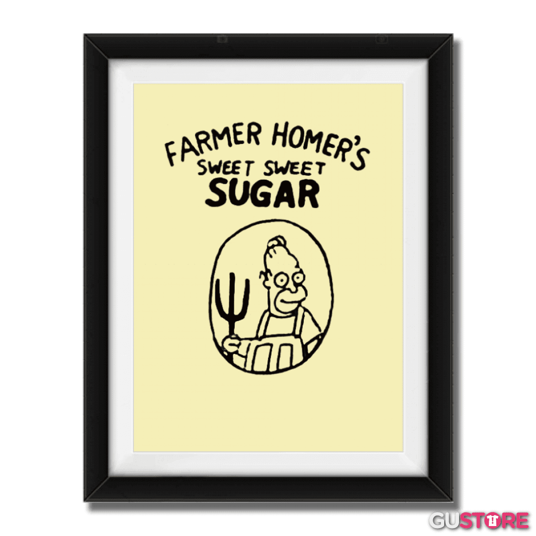 Cuadro decorativo Farmer Homers sweet sugar