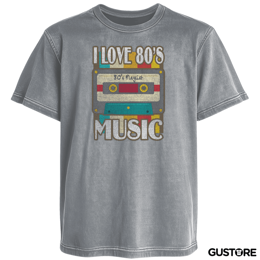 Polera desgastada I LOVE 80s