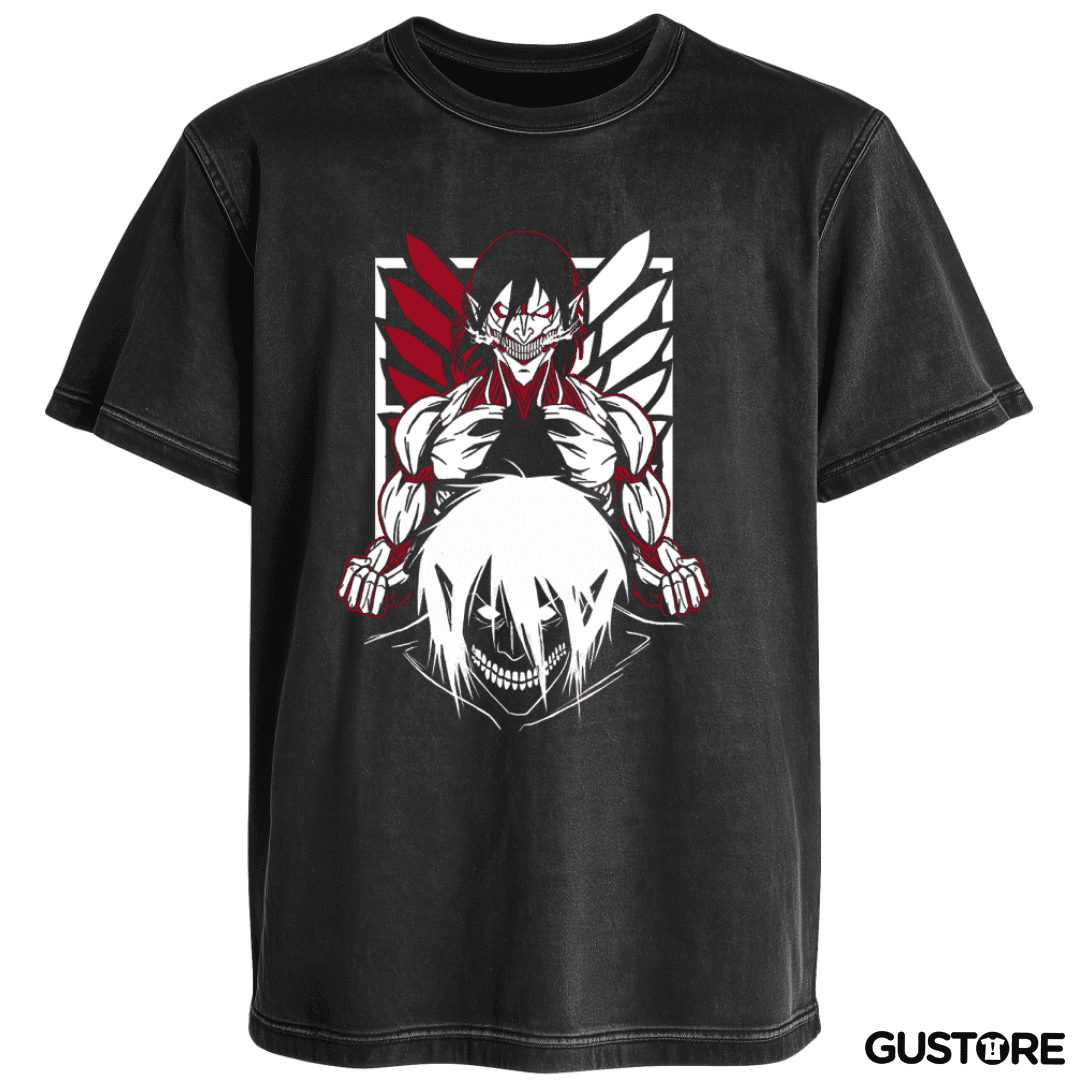 Polera desgastada Titan eren 3
