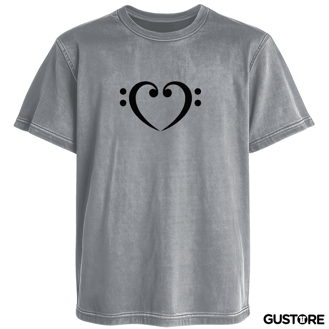 Polera desgastada Llave de FA doble