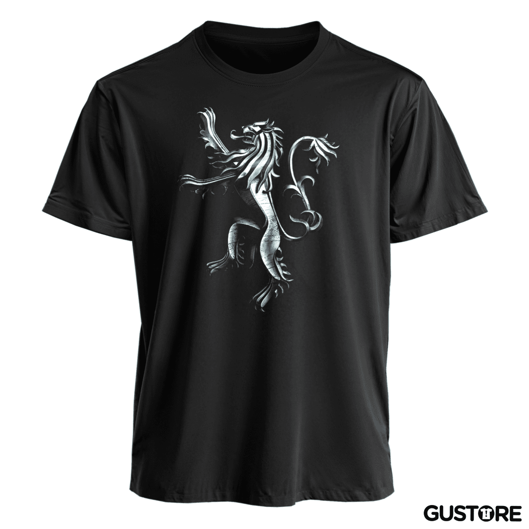 Polera leon metalico