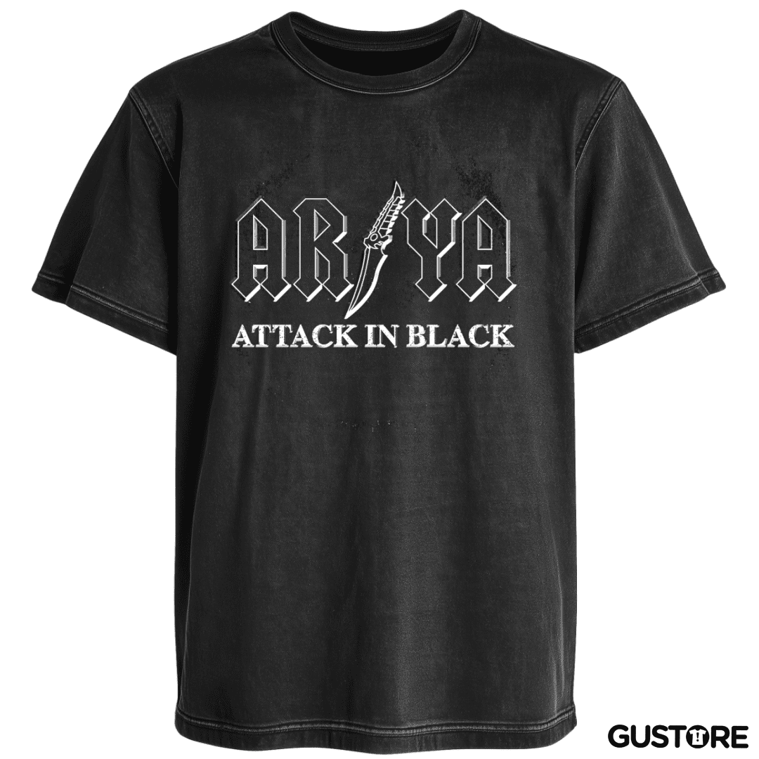 Polera desgastada Arya attack