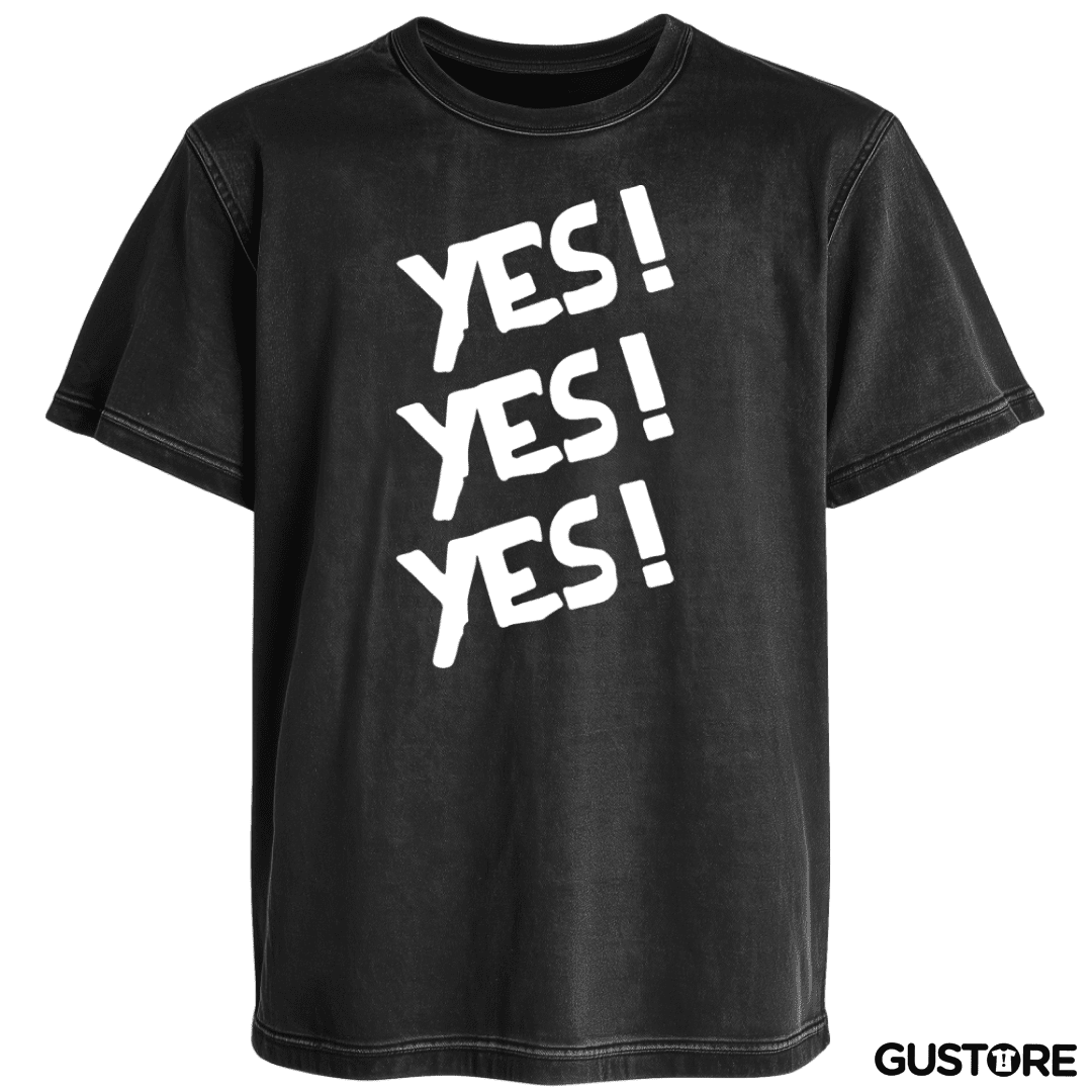 Polera desgastada Yes! Yes! Yes!
