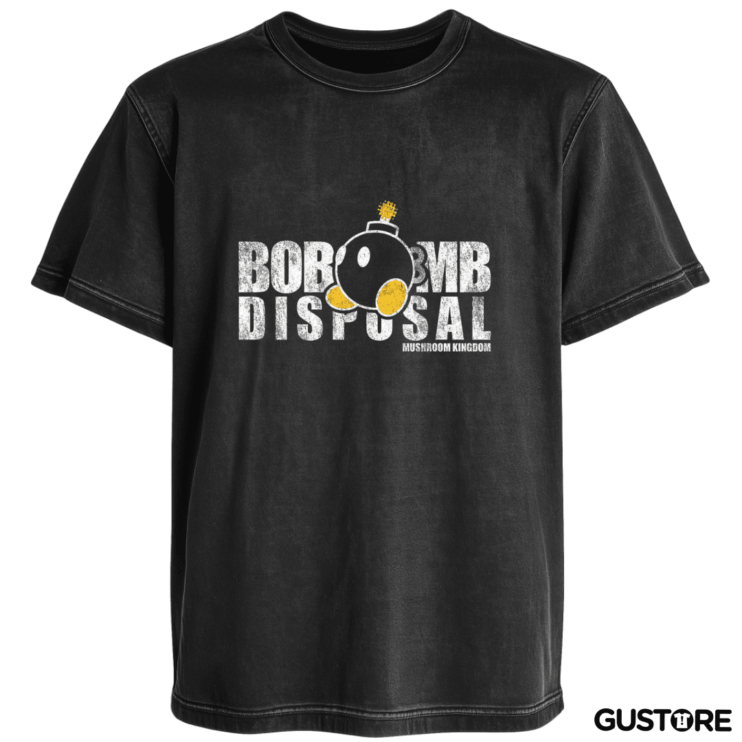 Polera desgastada Bomba Super Bigote 