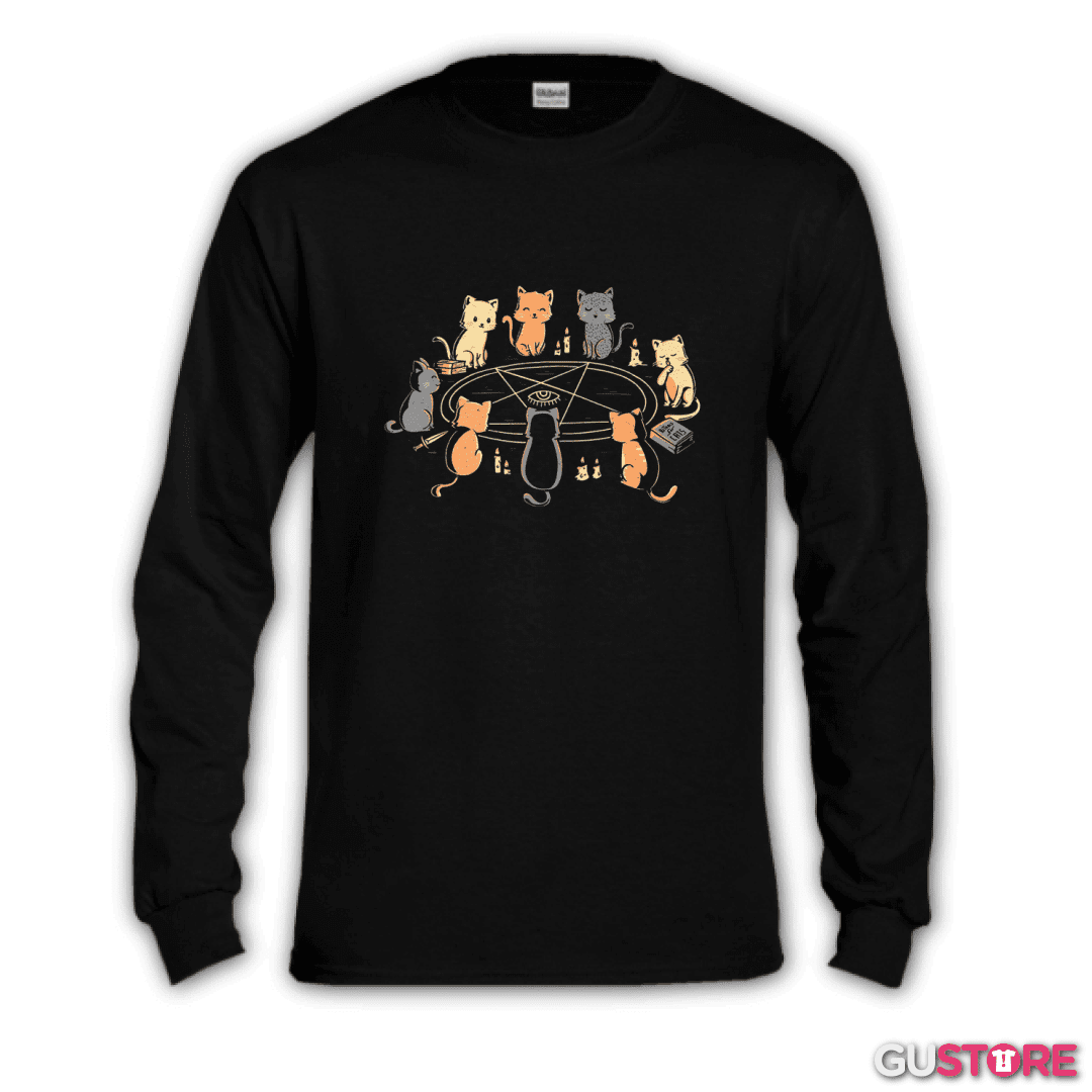 Polera manga larga Ritual de gatitos 