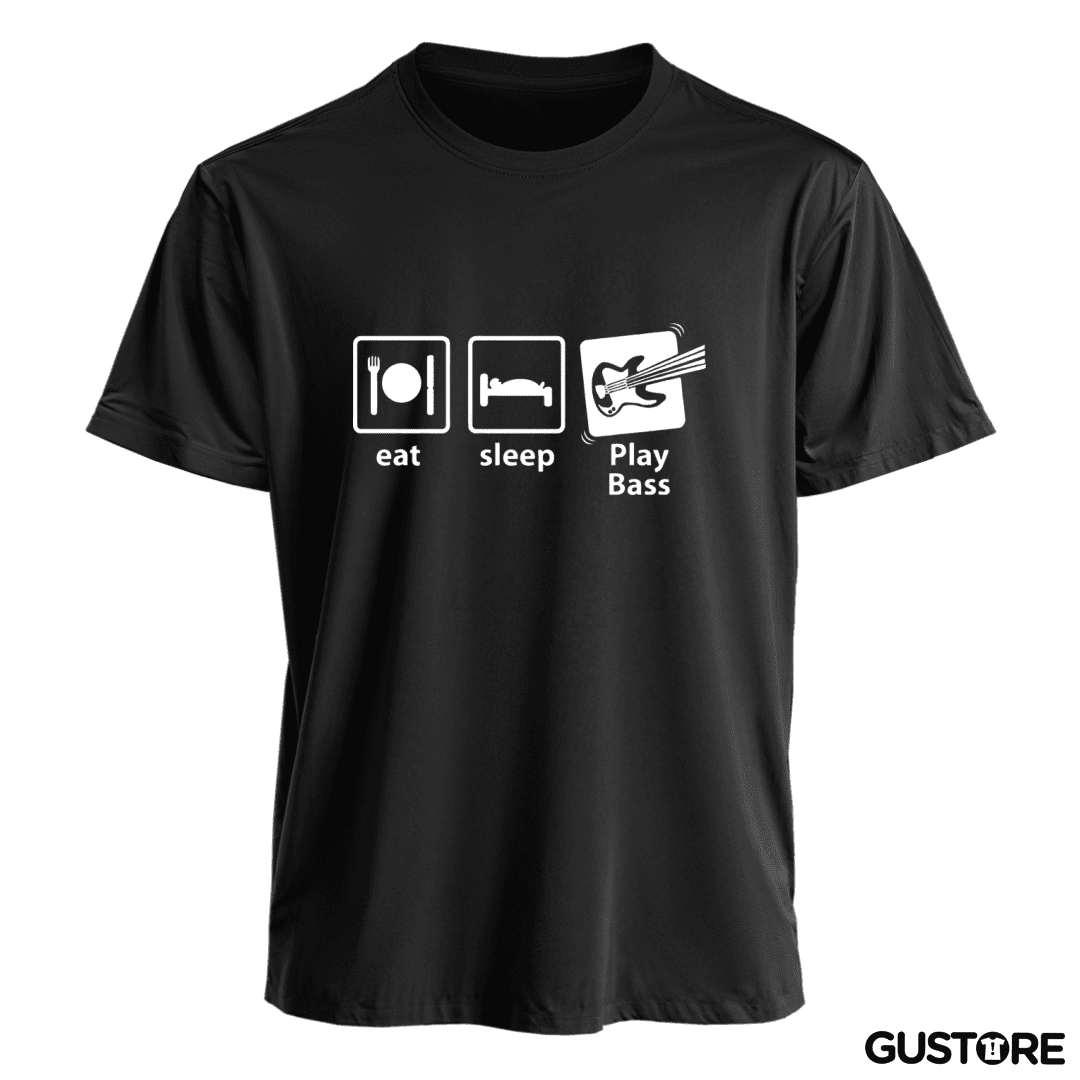 Polera Eat Sleep Play Bass