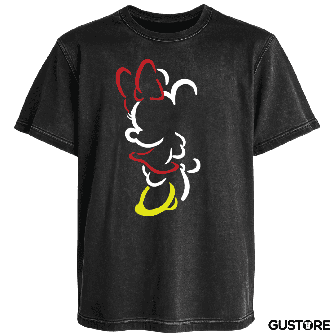 Polera desgastada Mickey y Minnie