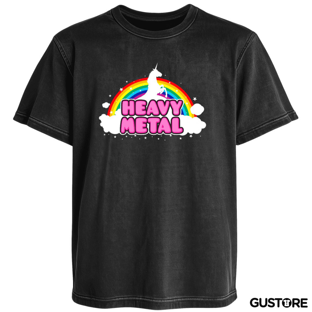 Polera desgastada Heavy metal