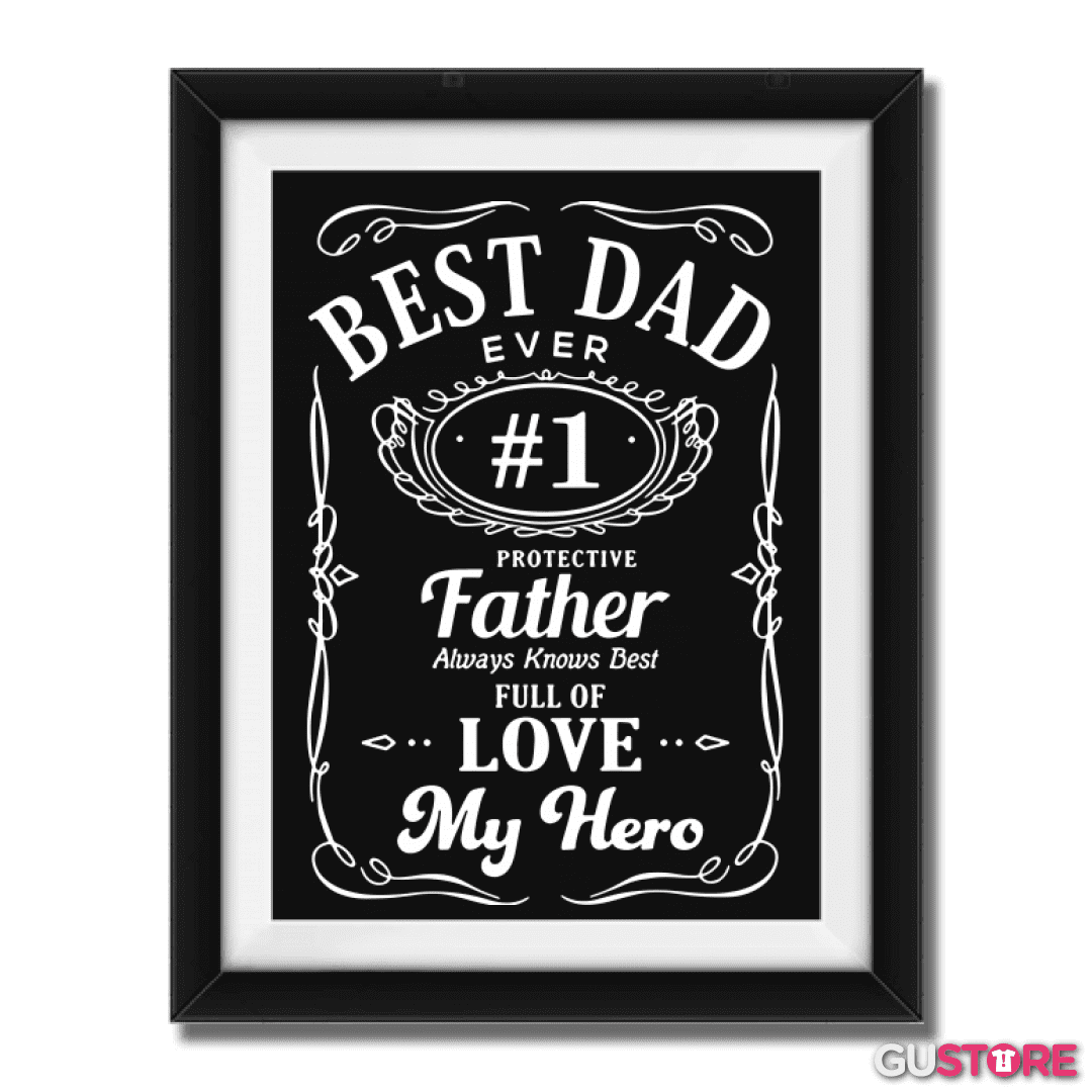 Cuadro decorativo best dad daniels